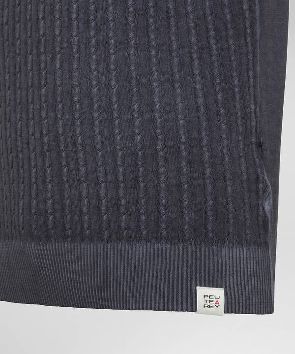 Peuterey Polo a treccia in tricot di cotone Negozio