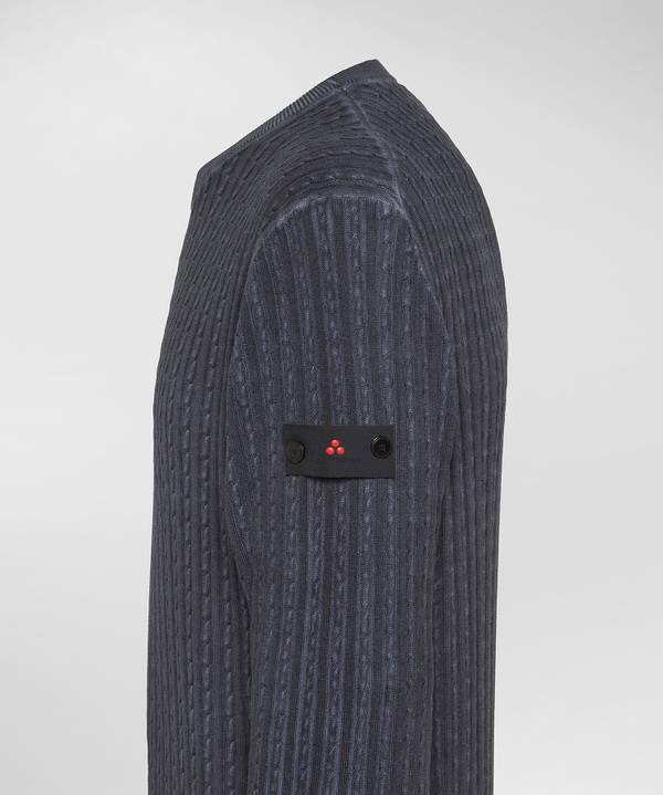 Peuterey Maglia a trecce in tricot di cotone Moda