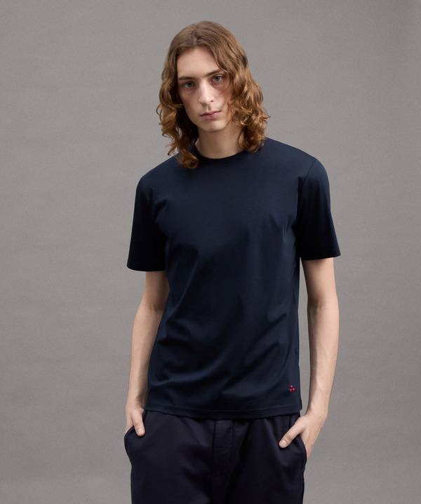 Peuterey T-Shirt In Cotone Brillante Pezzi Unici