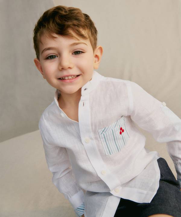 Peuterey Camicia con taschino fantasia rigata Negozi Online