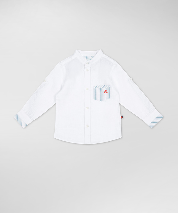Peuterey Camicia con taschino fantasia rigata Negozi Online