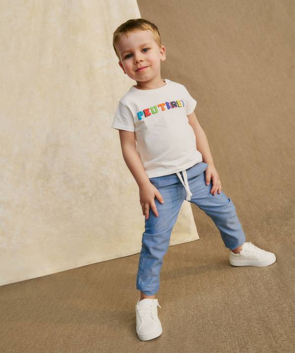 Peuterey T-shirt con scritta multicolor
