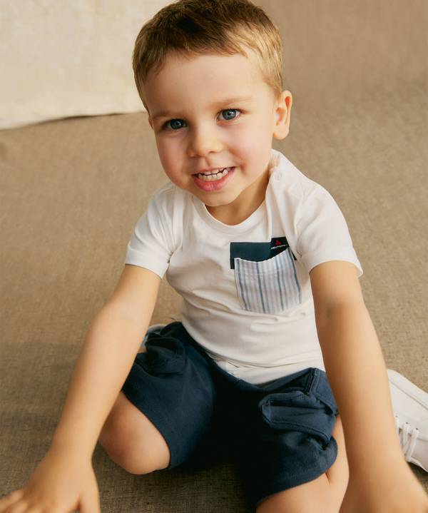 Peuterey T-shirt con taschino rigato Prezzo Ridotto