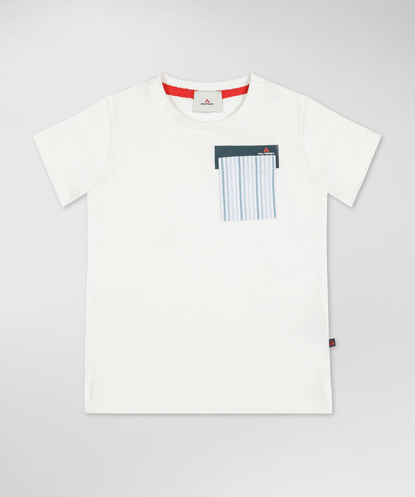 Peuterey T-shirt con taschino rigato Prezzo Ridotto