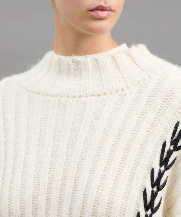 Peuterey Maxi Maglia In Alpaca Lavorata A Mano Outlet