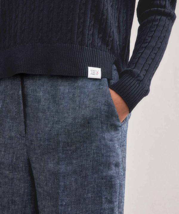 Peuterey Maglia a treccia in tricot di cotone Presa