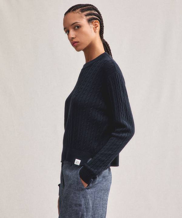 Peuterey Maglia a treccia in tricot di cotone Presa