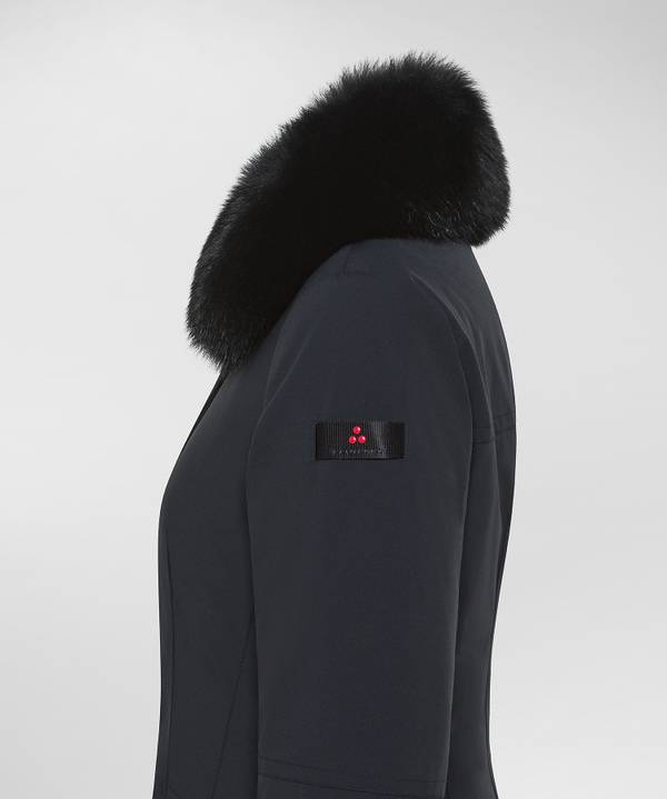 Peuterey Giacca Slim Con Pelliccia Saldi Di Fabbrica