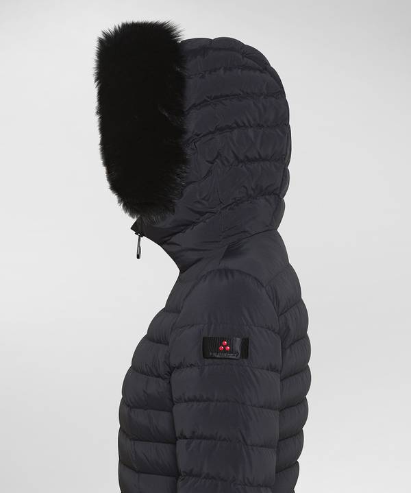 Peuterey Piumino Slim Con Pelliccia Moda
