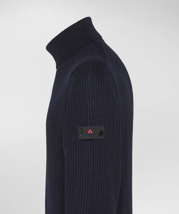 Peuterey Maglia Collo Alto In Misto Lana In Linea