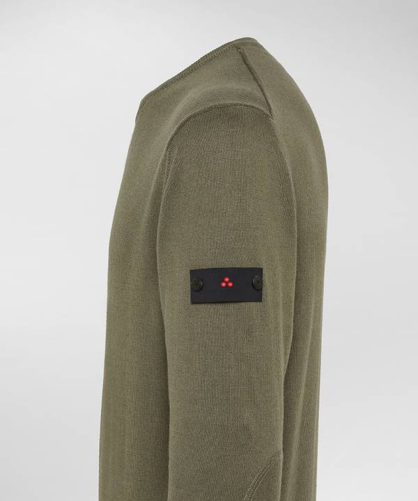 Peuterey Maglione Girocollo Misto Lana Cotone Promozione
