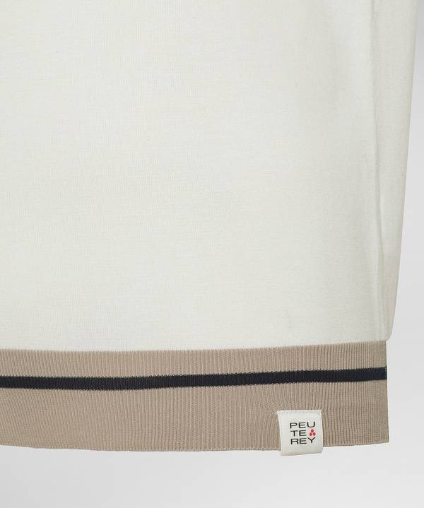 Peuterey Polo in tricot di cotone con dettagli rigati Acquista Ora
