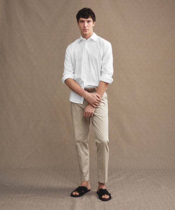 Peuterey Camicia in popeline di cotone