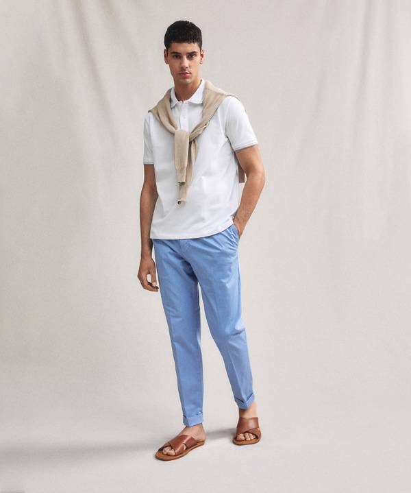 Peuterey Polo in piquet di cotone stretch
