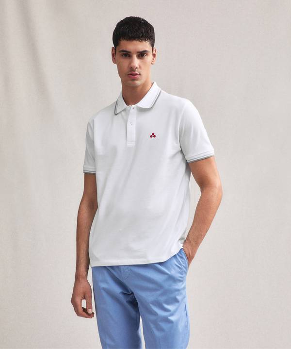 Peuterey Polo in piquet di cotone stretch Fino Al -60%
