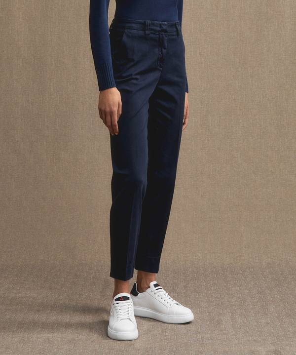 Peuterey Pantaloni in gabardine di cotone stretch Offerte