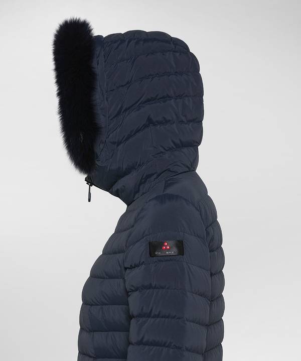 Peuterey Piumino Slim Con Pelliccia Nuovo
