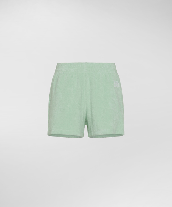 Peuterey Shorts in morbida spugna di cotone Vendita Economica