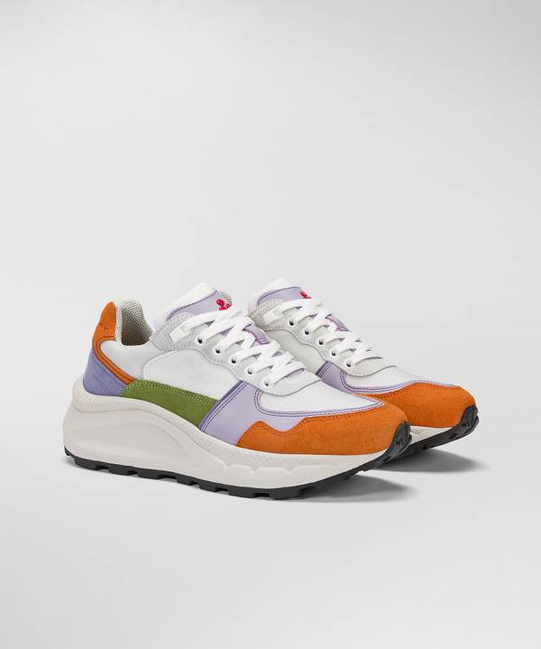 Peuterey Sneakers in pelle con dettagli color Saldi Di Fabbrica