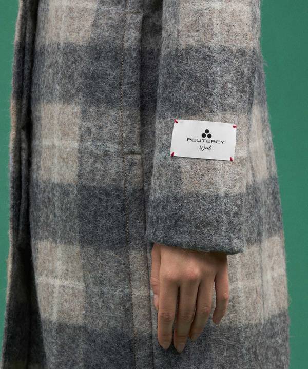 Peuterey Cappotto Checked, Lungo E Avvitato Con Pelliccia Soddisfazione Garantita
