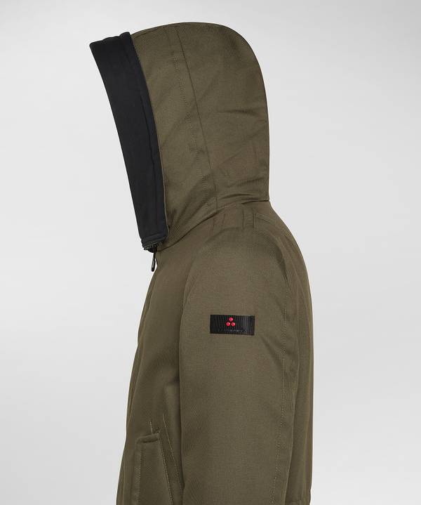 Peuterey Parka Resistente In Tessuto Made In Italy Con Pelliccia Offerte