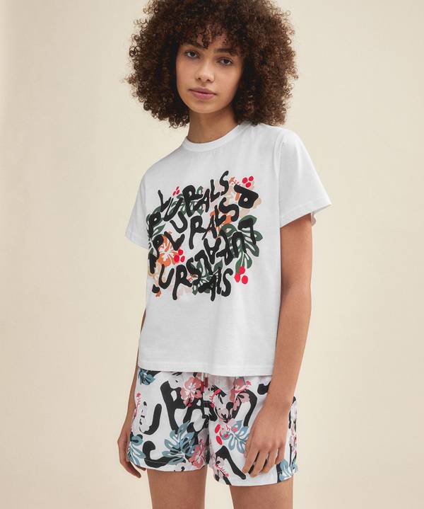 Peuterey T-shirt con stampa frontale 2025
