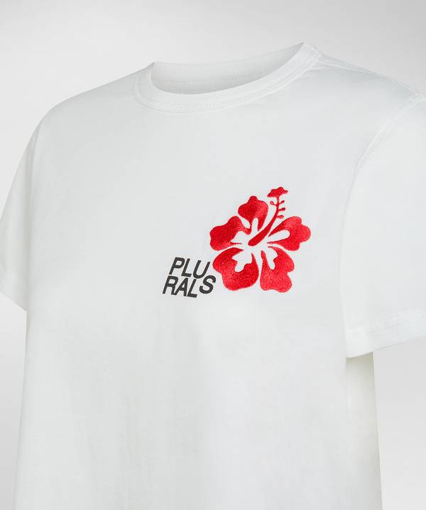 Peuterey T-shirt con ricamo tropicale Qualità