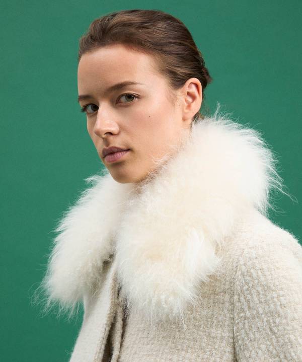 Peuterey Cappotto Lungo Con Collo In Capra Cashmere Negozi Online