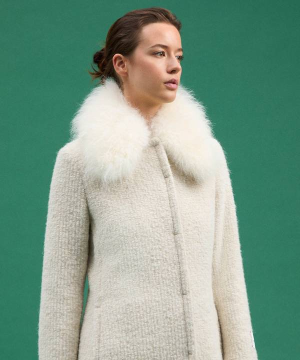 Peuterey Cappotto Lungo Con Collo In Capra Cashmere Negozi Online