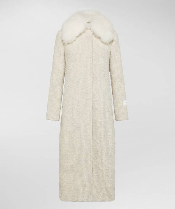 Peuterey Cappotto Lungo Con Collo In Capra Cashmere Negozi Online