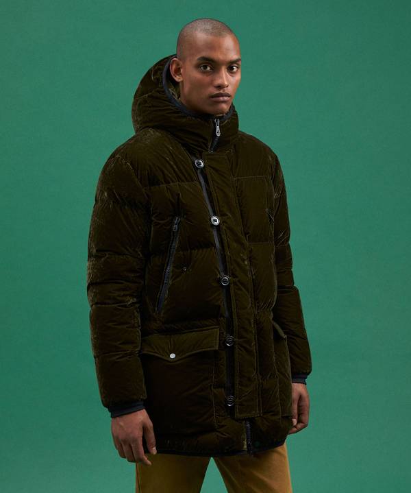 Peuterey Parka Lungo In Tessuto Made In Italy Vendita Calda