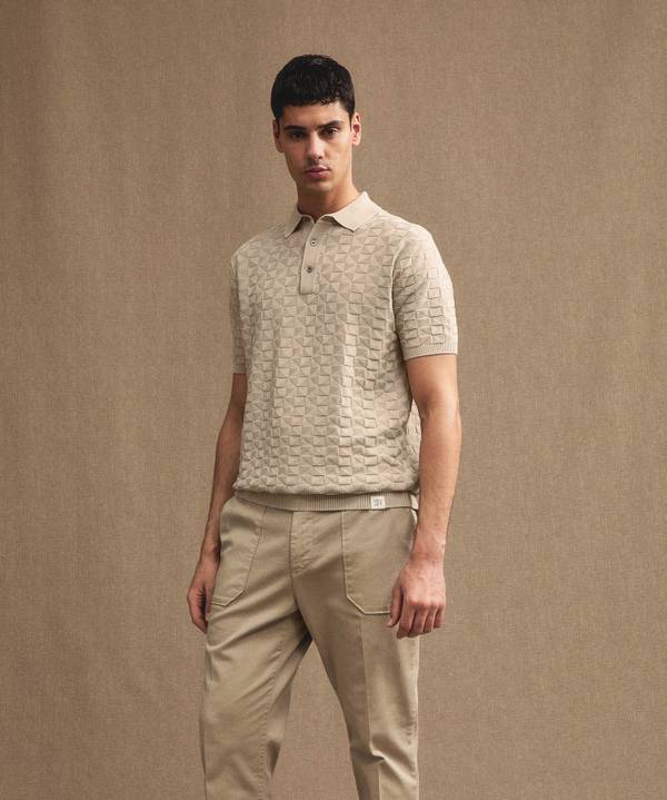 Peuterey Polo in cotone con effetto 3D Fino al 50% di sconto