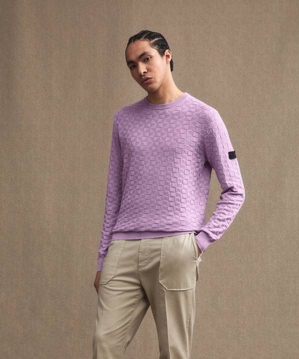 Peuterey Maglia in cotone con effetto 3D Fino al 60% di sconto