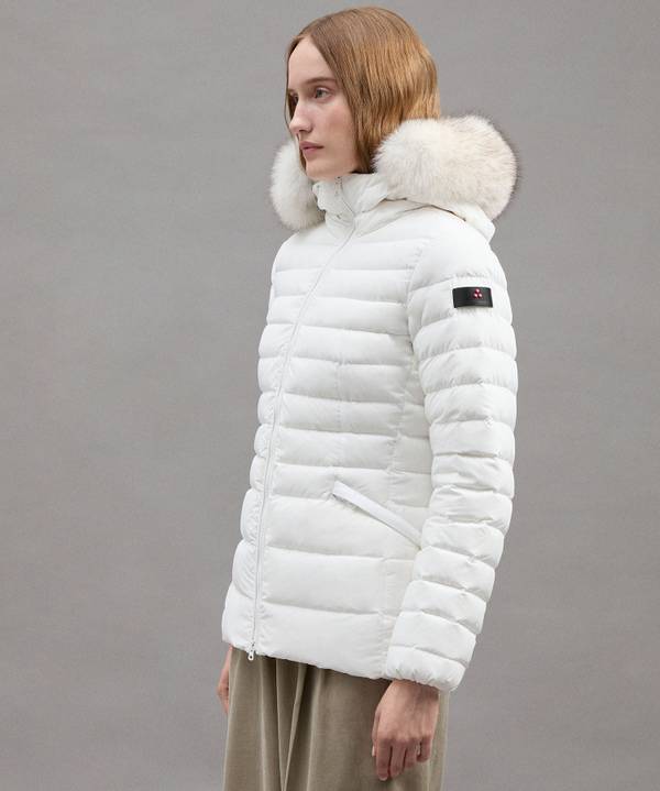 Peuterey Piumino Slim Con Pelliccia Offerta speciale della fabbrica