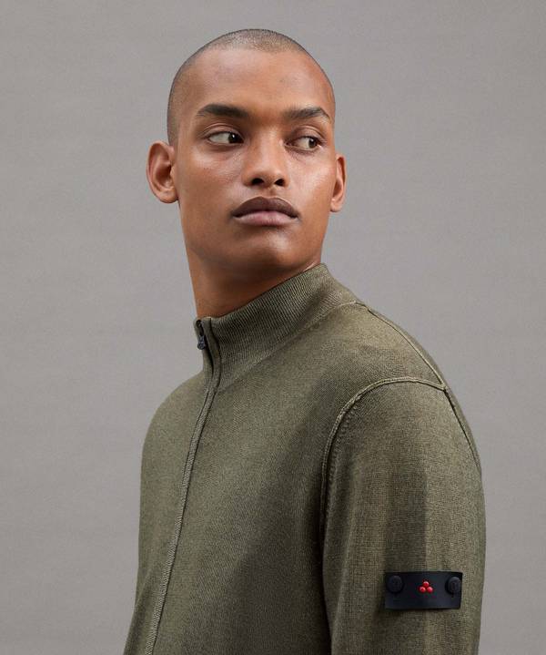 Peuterey Cardigan Tricot In Pura Lana Promozione Limitata