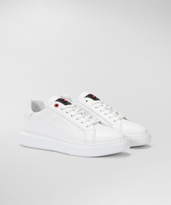 Peuterey Sneaker In Pelle Con Logo Goffrato Presa