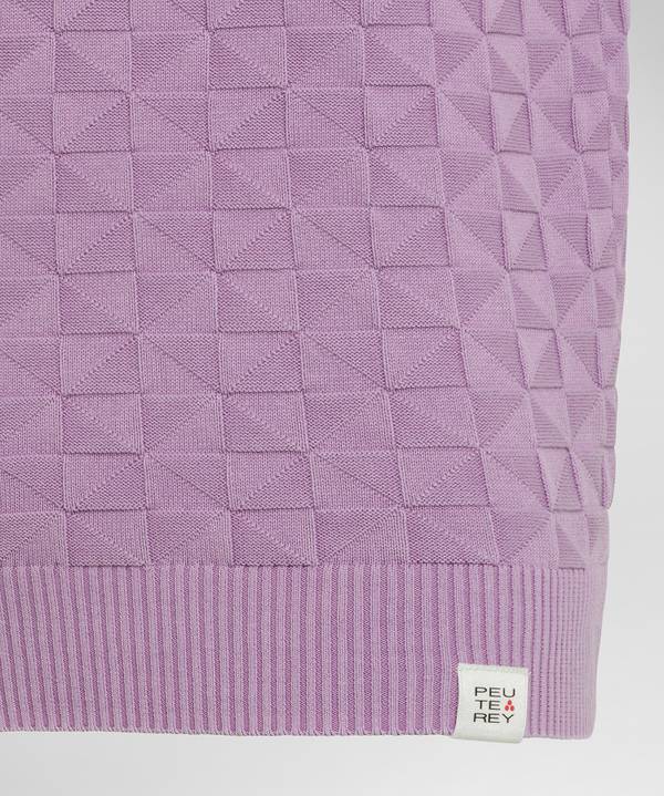 Peuterey Polo in cotone con effetto 3D Saldi Di Fabbrica