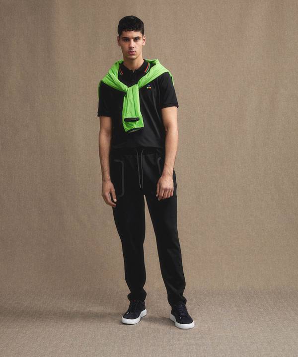 Peuterey Pantaloni joggers in cotone stretch con nastrature In Saldo