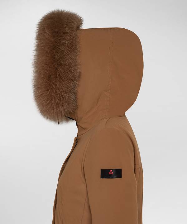 Peuterey Giacca Slim Con Pelliccia In Tono Colore Offerta Anniversario