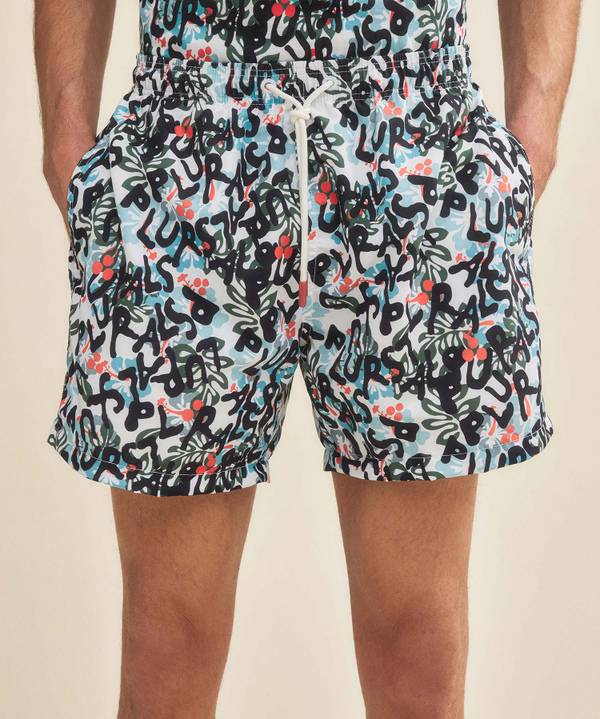 Peuterey Costume boxer a motivi floreali Offerta temporanea