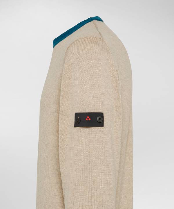 Peuterey Pullover In Tricot Misto Lana Con Dettagli A Contrasto Offerte stagionali