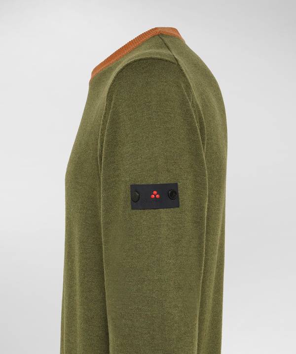Peuterey Pullover In Tricot Misto Lana Con Dettagli A Contrasto Sconti VIP