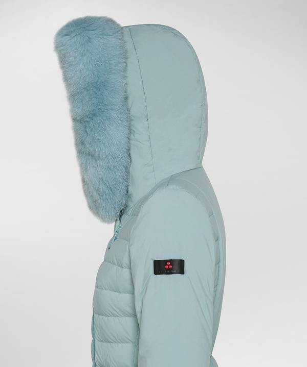 Peuterey Piumino Slim Con Pelliccia Fino al 60% di sconto