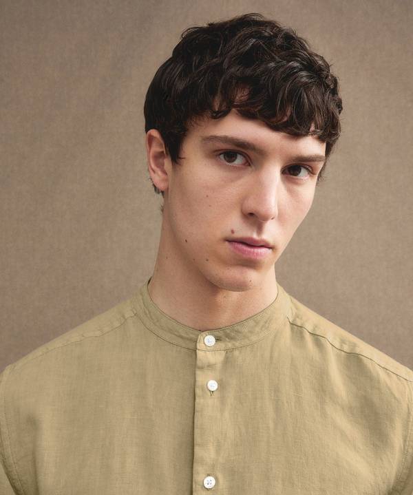 Peuterey Camicia in lino Sostegno trimestrale