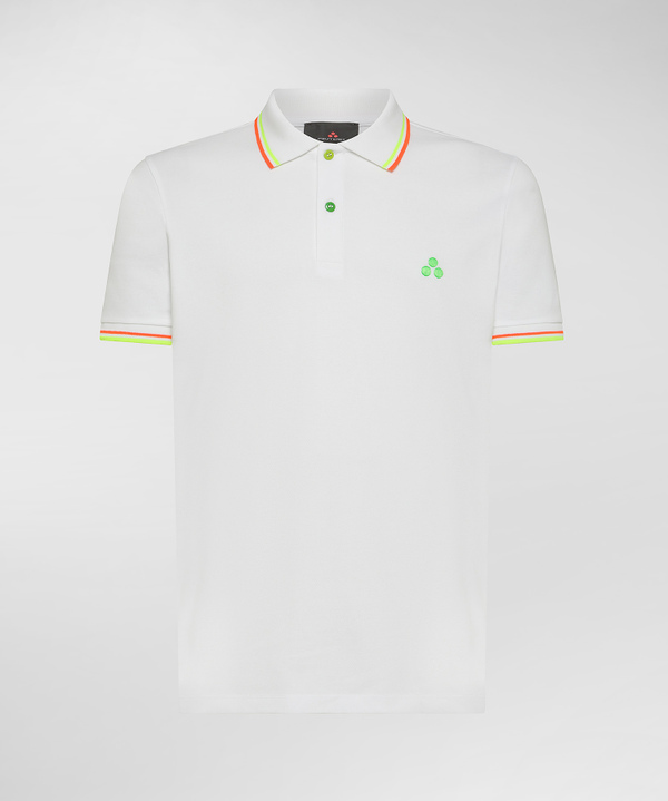 Peuterey Polo in piquet con dettagli fluo Shopping online