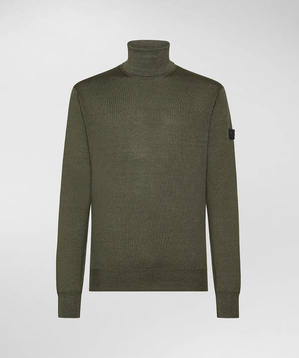 Peuterey Maglia Collo Alto In Pura Lana Offerta San Valentino