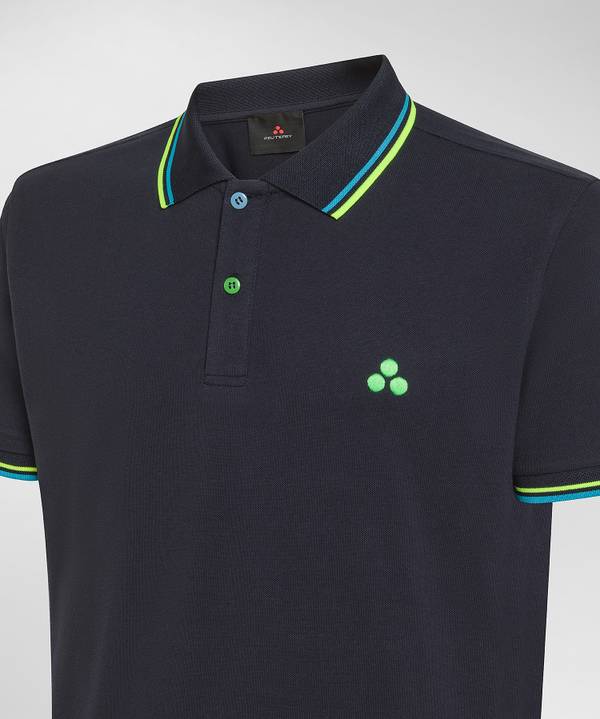 Peuterey Polo in piquet con dettagli fluo Bestseller