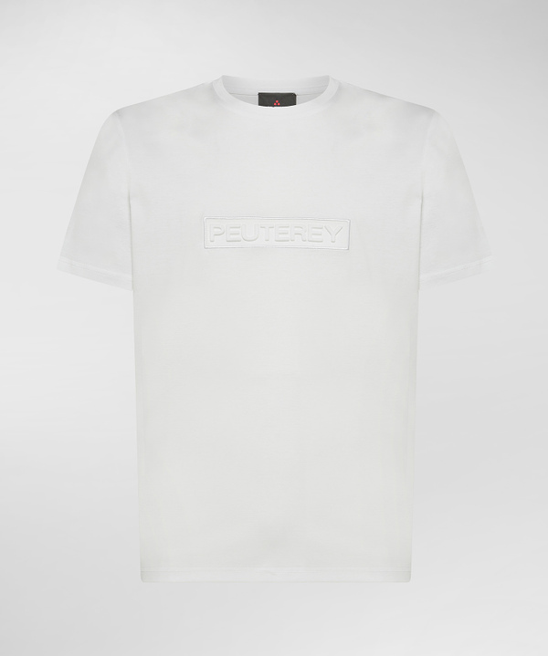 Peuterey T-shirt con scritta in rilievo Offerte giornaliere