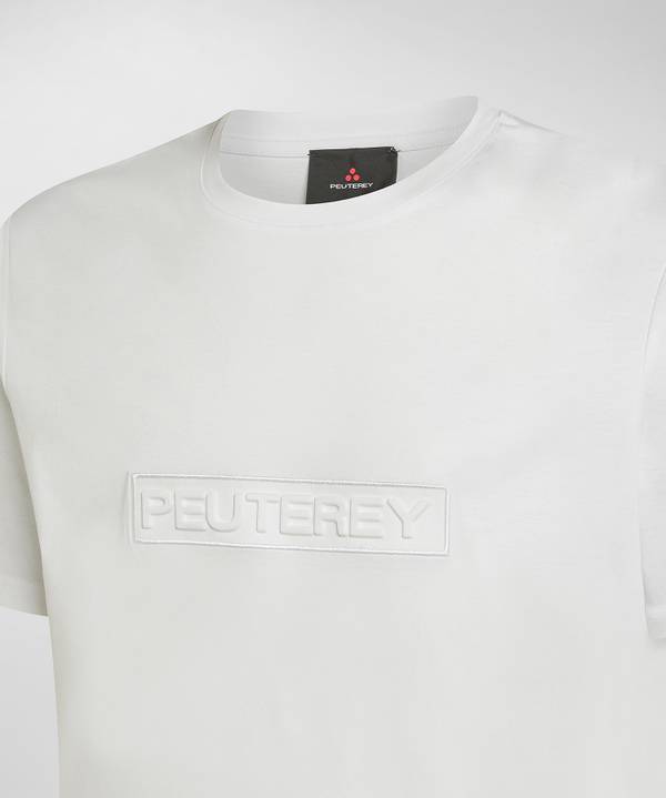 Peuterey T-shirt con scritta in rilievo Offerte giornaliere