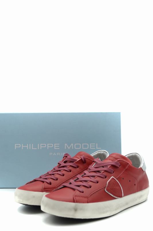 Philippe Model Sneakers Codice prodotto: CLLD V038 PARIS VEAU ROUGE ARGENT Soddisfazione Garantita